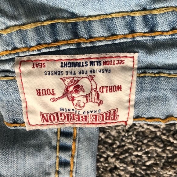 TRUE RELIGION Slim Straight let-out Hem Super T Jeans - Picture 4 of 16